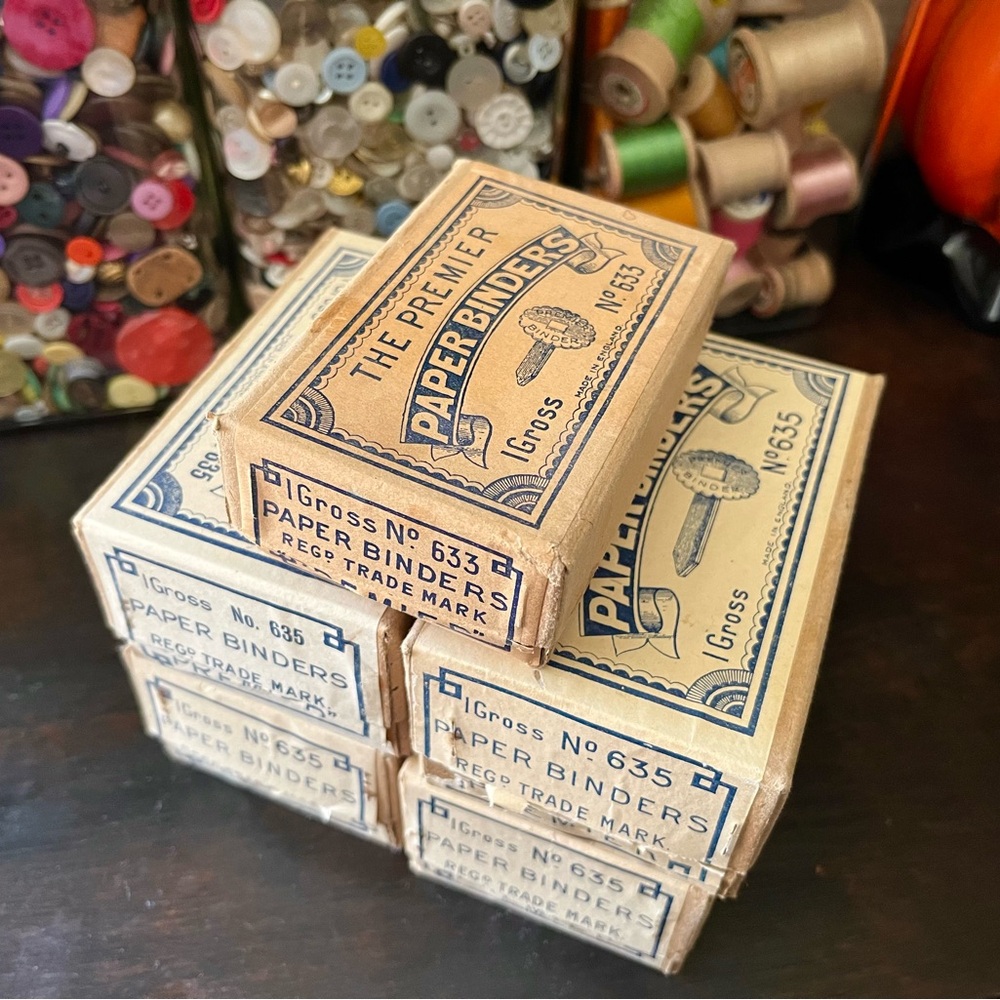 Vintage The Premier Paper Binders Some In Original Sealed Box
